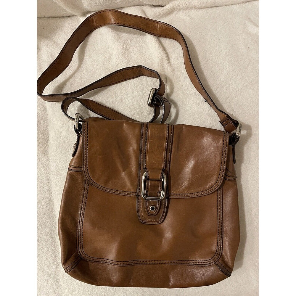 Fossil Shoulder Bag Crossbody Bag Leather Brown Shoulder‎ Bag Messenger Bag - Picture 5 of 9